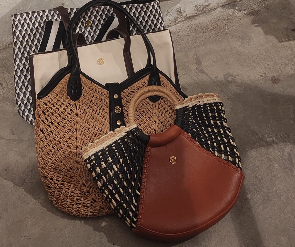 Lonbali bag collection — raffia, woven and leather bags