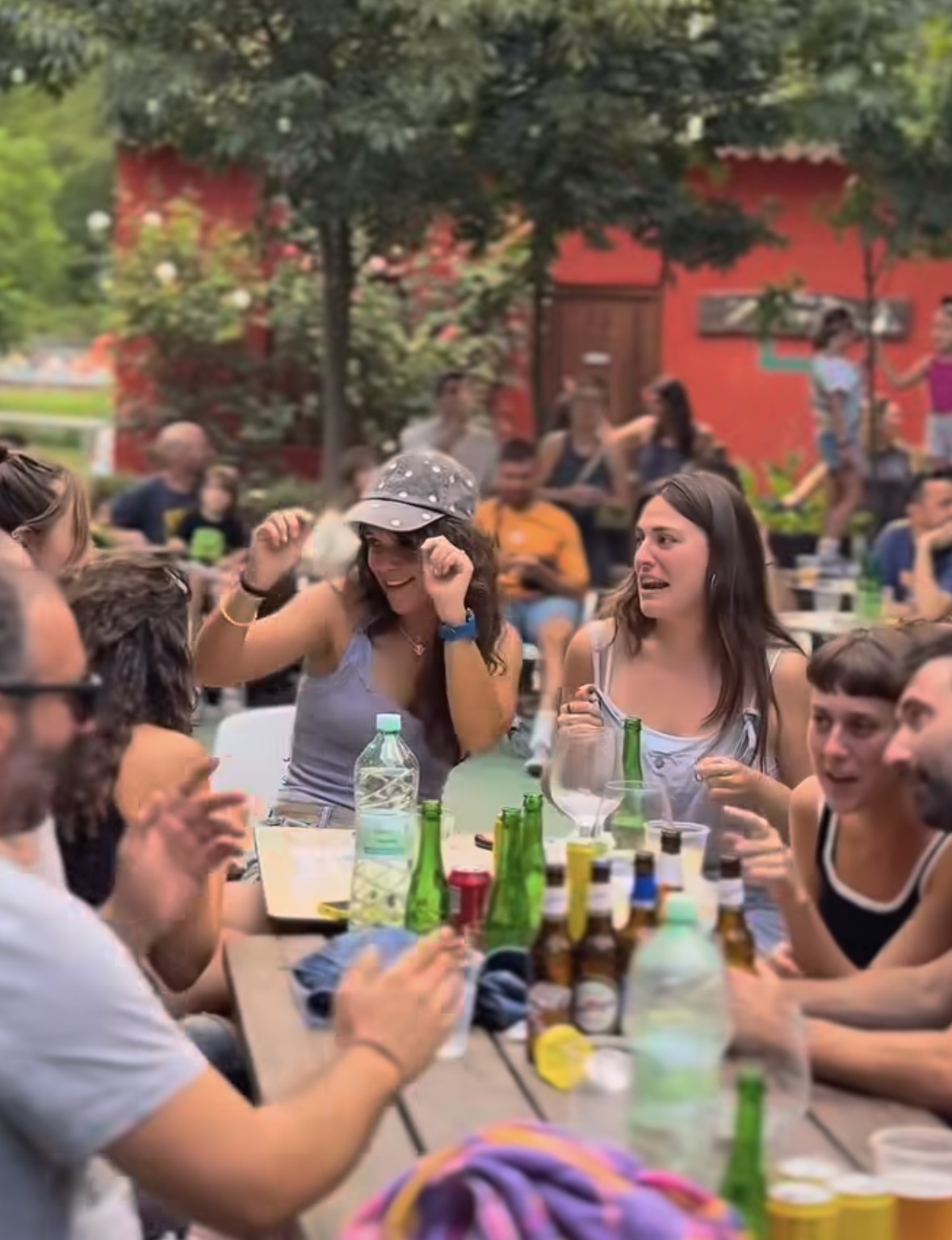 Community gathering during the artist exchange programme.